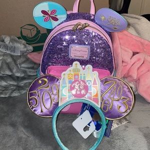 Disney Parks small world loungefly w/matching ears